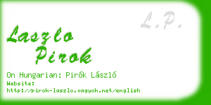 laszlo pirok business card
